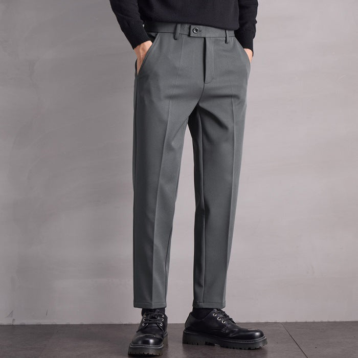 Fall Winter Men Straight Casual Pants