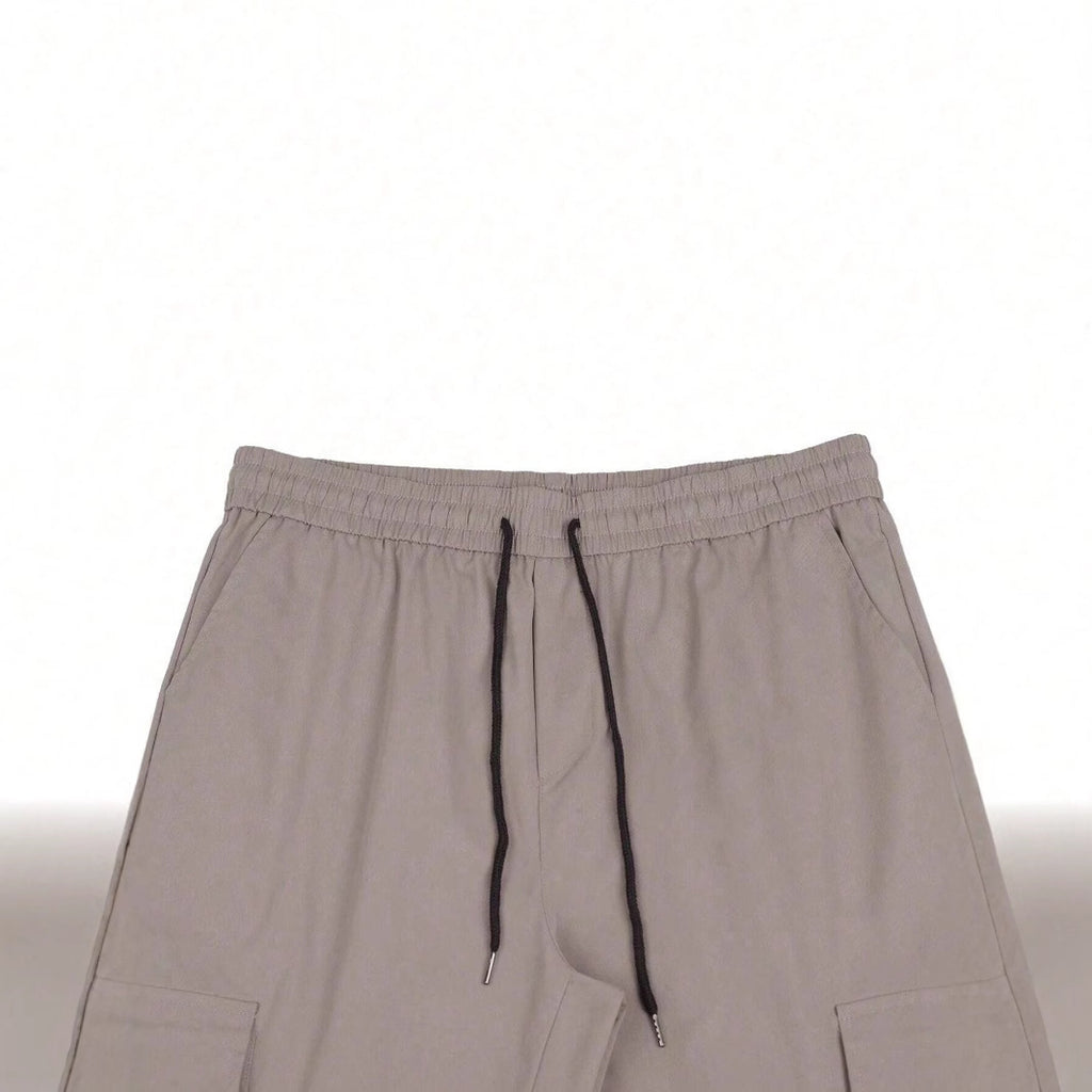 Workwear Casual Pants Drawstring Elastic Waist Track Pants