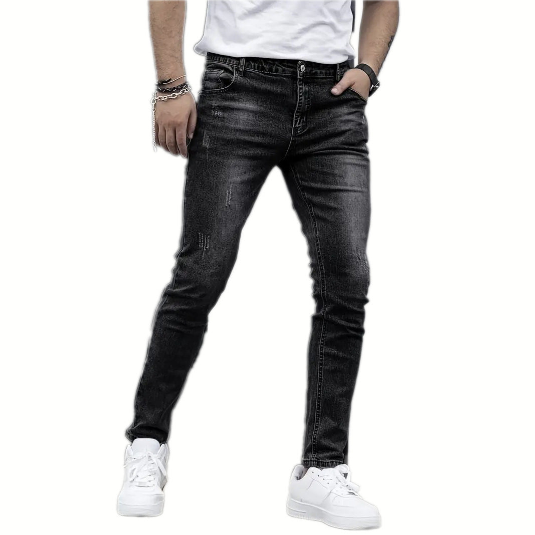 Stretch Men's Casual Solid Color Jeans